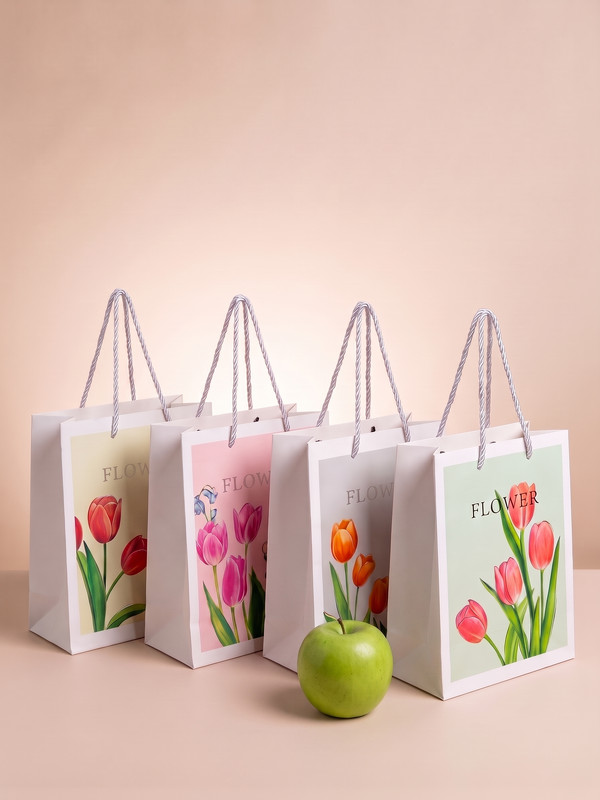 Изображение 23х18х10 (см), 4 шт. Пакеты подарочные, набор, 000254E